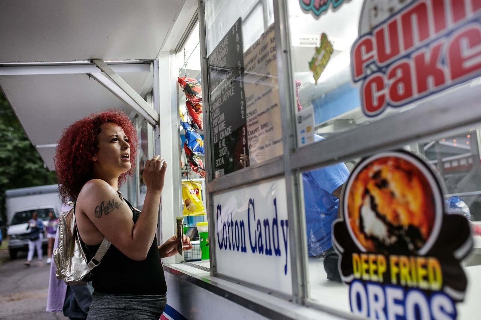Sugar Shack provided food during Porch Fest on Friday, July 15, 2022. (Jenifer Veloso | Flintside)