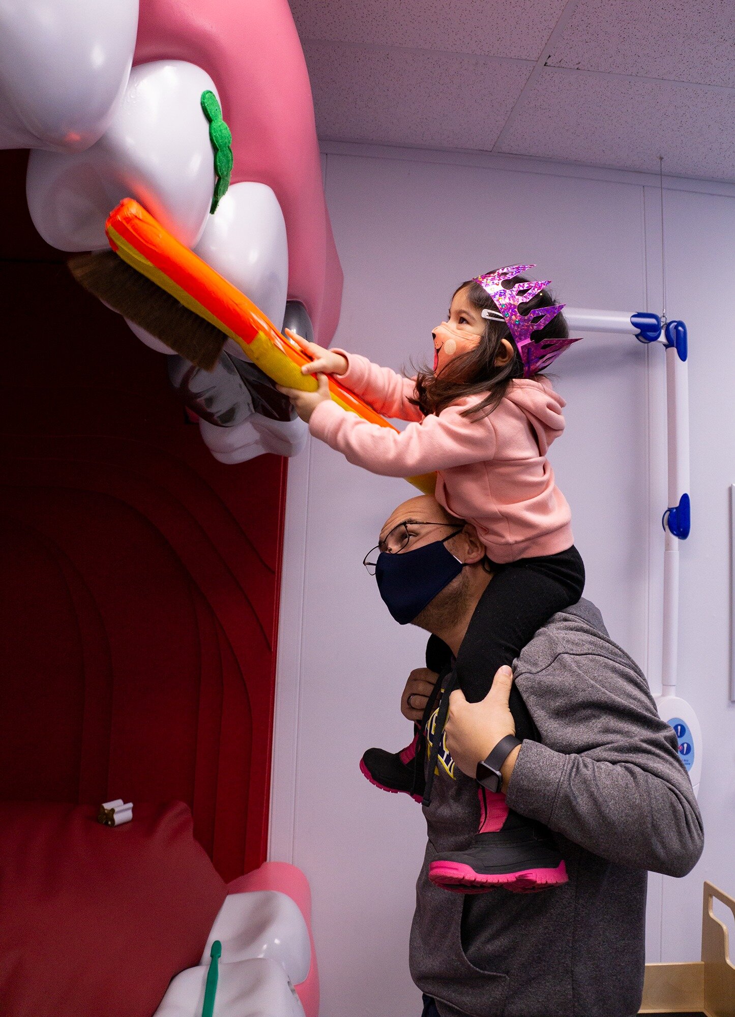 An interactive dental experience at The Flint Children's Museum.