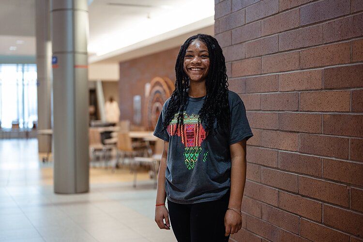 Student leader Mickenzy Crowder.