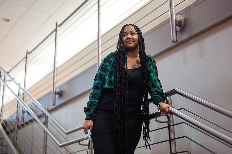 Student leader Tiffany Jackson.