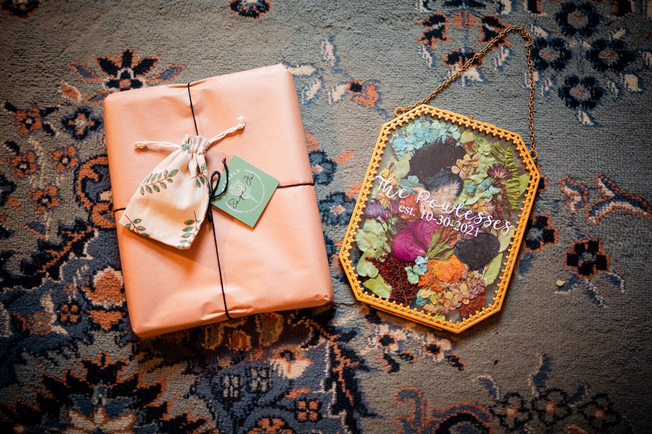 A ready-to-ship order titled “The Powlessess” is pressed and framed after a time-intensive two to three-week process.