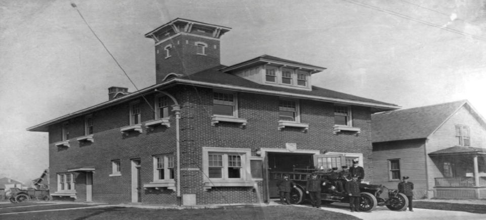 The Flint Fire Department building in the early 1900s.