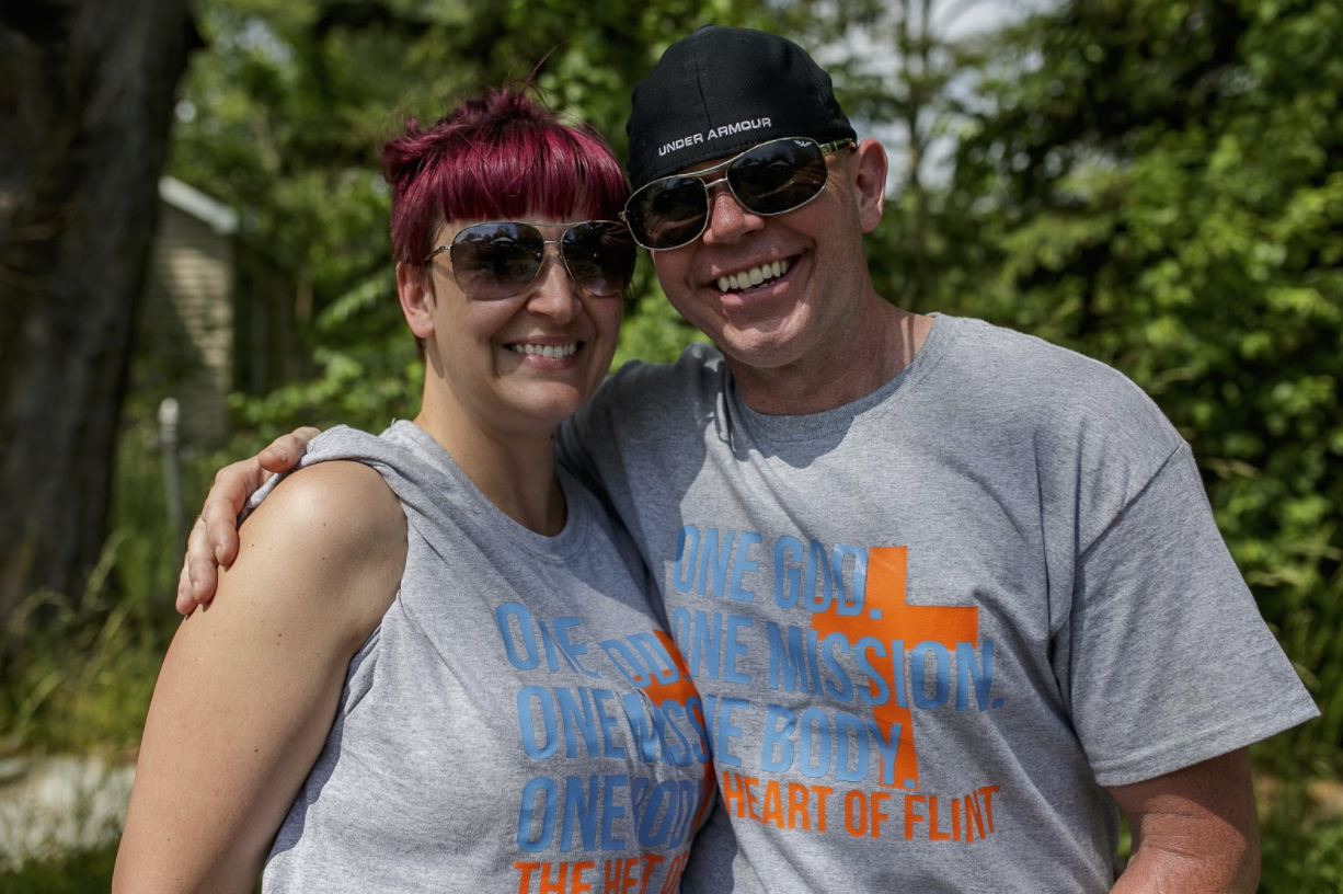 Nicole and Jeremy Riley, creators of The Heart of Flint, collaborated with other organizations to plan a community event on the eastside.