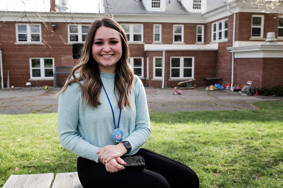 Siarah Cole, health educator at Shelter of Flint, keeps residents up to date on the latest information about COVID-19 resources and vaccine information.