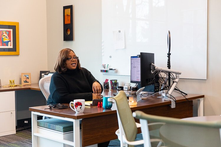 Monica Woodson, CEO of GSSEM, discusses the importance of the diversity, equity and inclusion work the Council is focusing on.
Photo by David Lewinsky