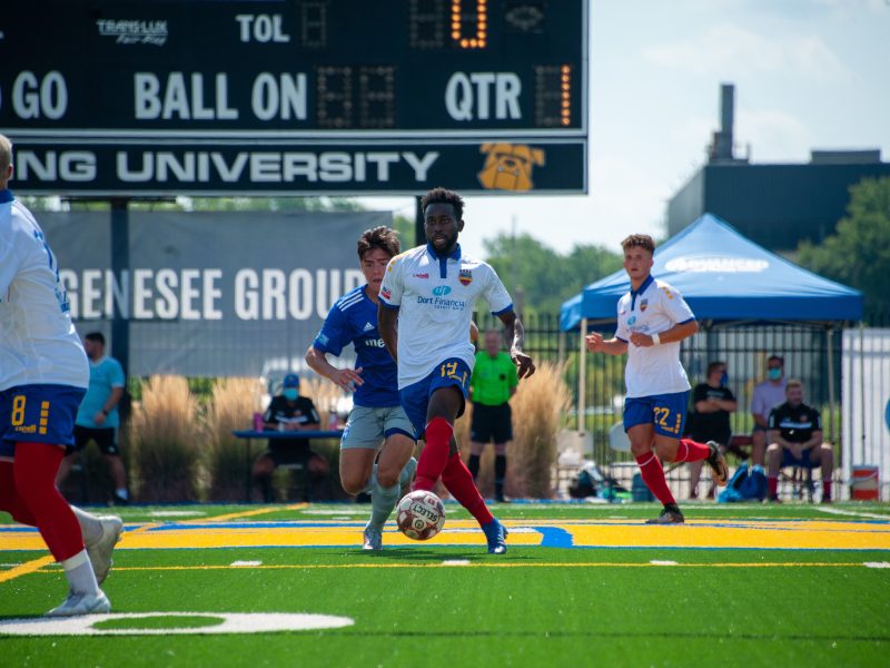 The Flint City Bucks beat Midwest United FC from Grand Rapids 8-0 in their first of six exhibition games August 23.