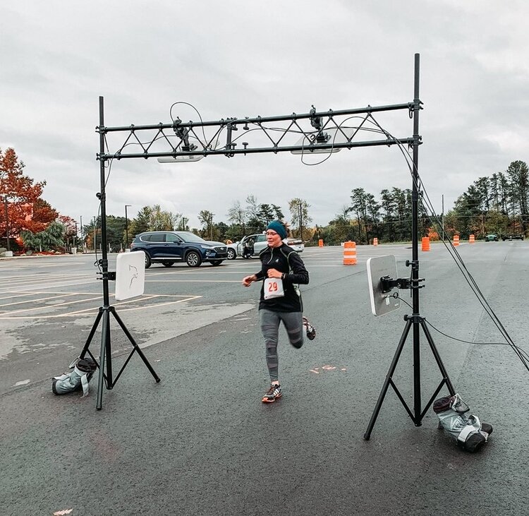 The women's first place winner at the Spirit Stone Shuffle.