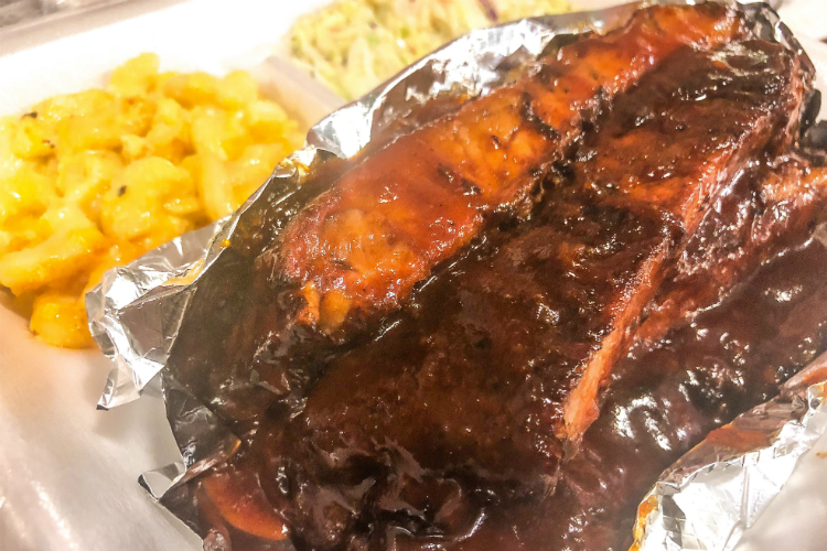 Charlie Weston serves up Kansas to St. Louis-style barbecue — “slightly sweet with a little heat to it.”