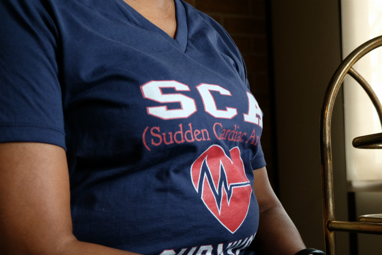 Brenda Brown works to raise awareness of Sudden Cardiac Arrest. 