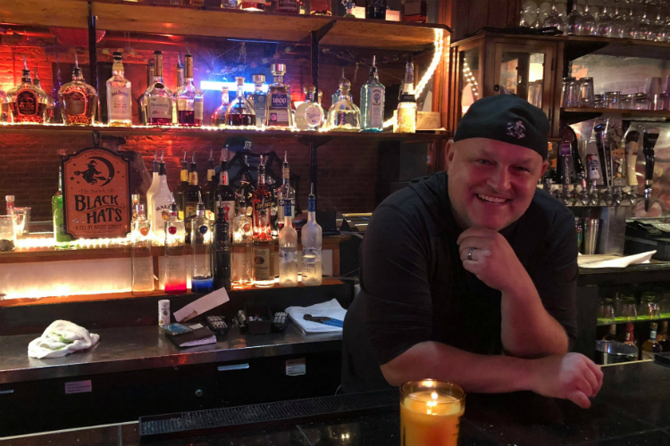 Rodney Ott owns The Loft and can almost always be found serving up cocktails from behind the bar. 
