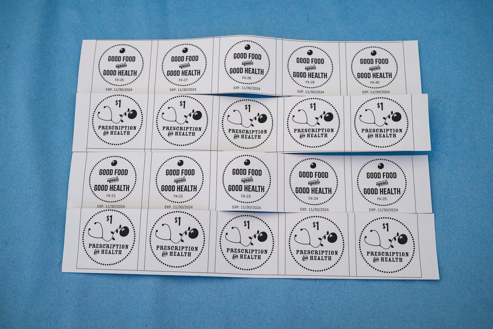 Participants in Washtenaw County's Prescription for Health program can exchange these tokens for free farmers market produce.