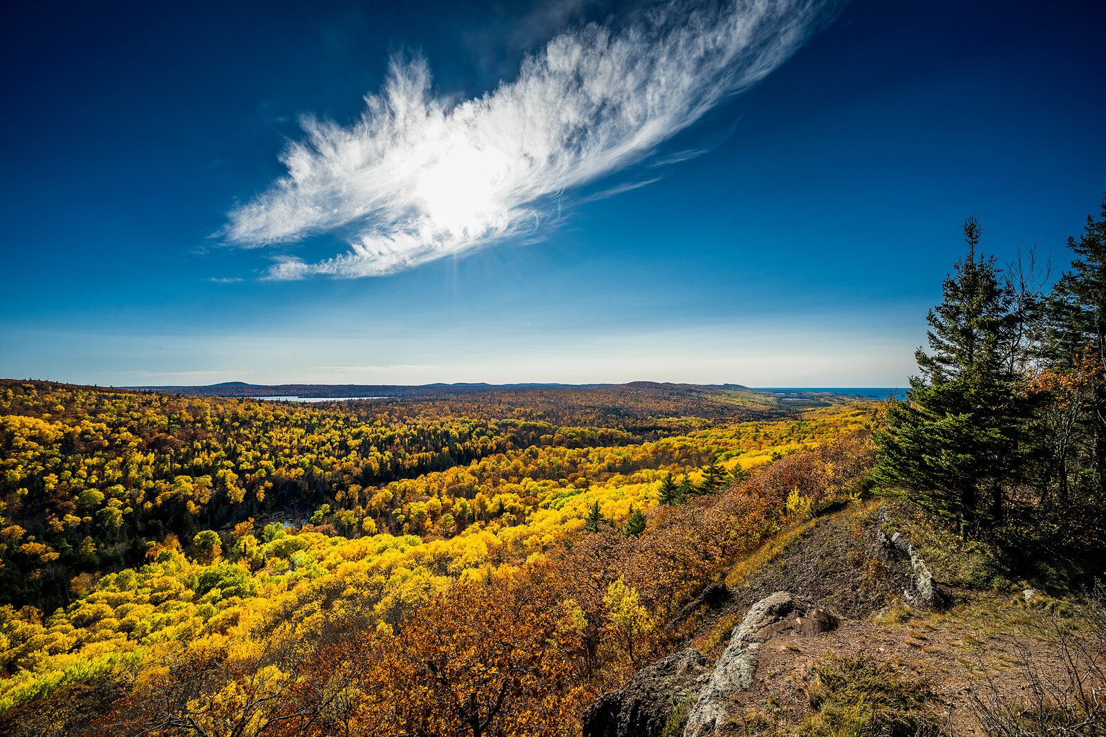 Brockway Mountain Drive West Bluff Scenic View. Photo by Doug Coombe.