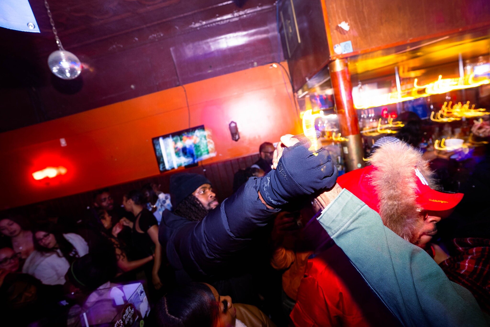 Plenty of hugs and handshakes were handed out on the final night of The Loft in downtown Flint on Saturday, Jan. 18, 2025.