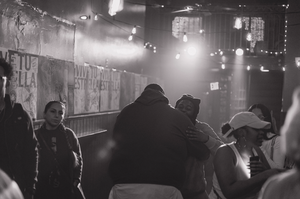 Plenty of hugs and handshakes were handed out on the final night of The Loft in downtown Flint on Saturday, Jan. 18, 2025.