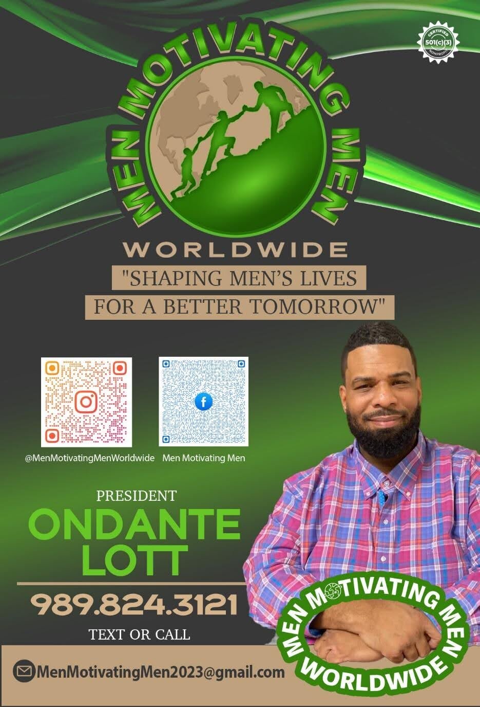 Dante Lott of Men Motivating Men.