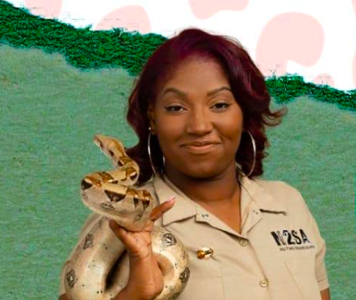 Shekinah Wagner is the owner of No 2 Stripes Alike, an animal education company and petting zoo based in Flint, Michigan.