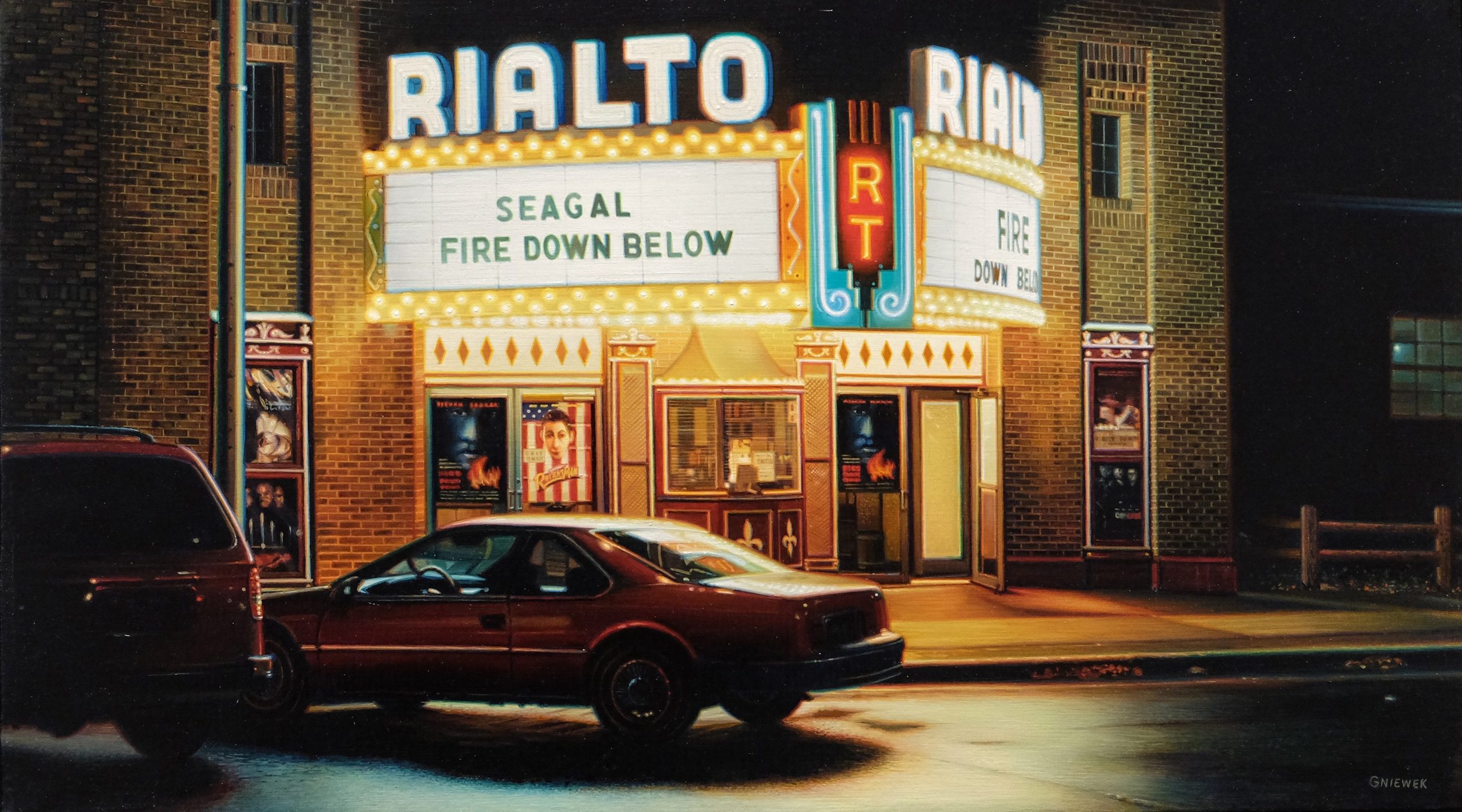 Robert Gniewek. American, born 1951. Rialto, 2001. Oil on linen, 14 × 20 in. (35.6 × 50.8 cm). Gift of James Pearson Duffy 2015.4.