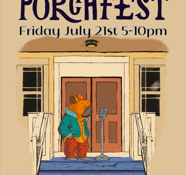 The fourth annual Porch Fest in Carriage Town happens on Friday, July 21, 2023. The free community festival will have food, yard games, street art, bounce houses, and live music performances.