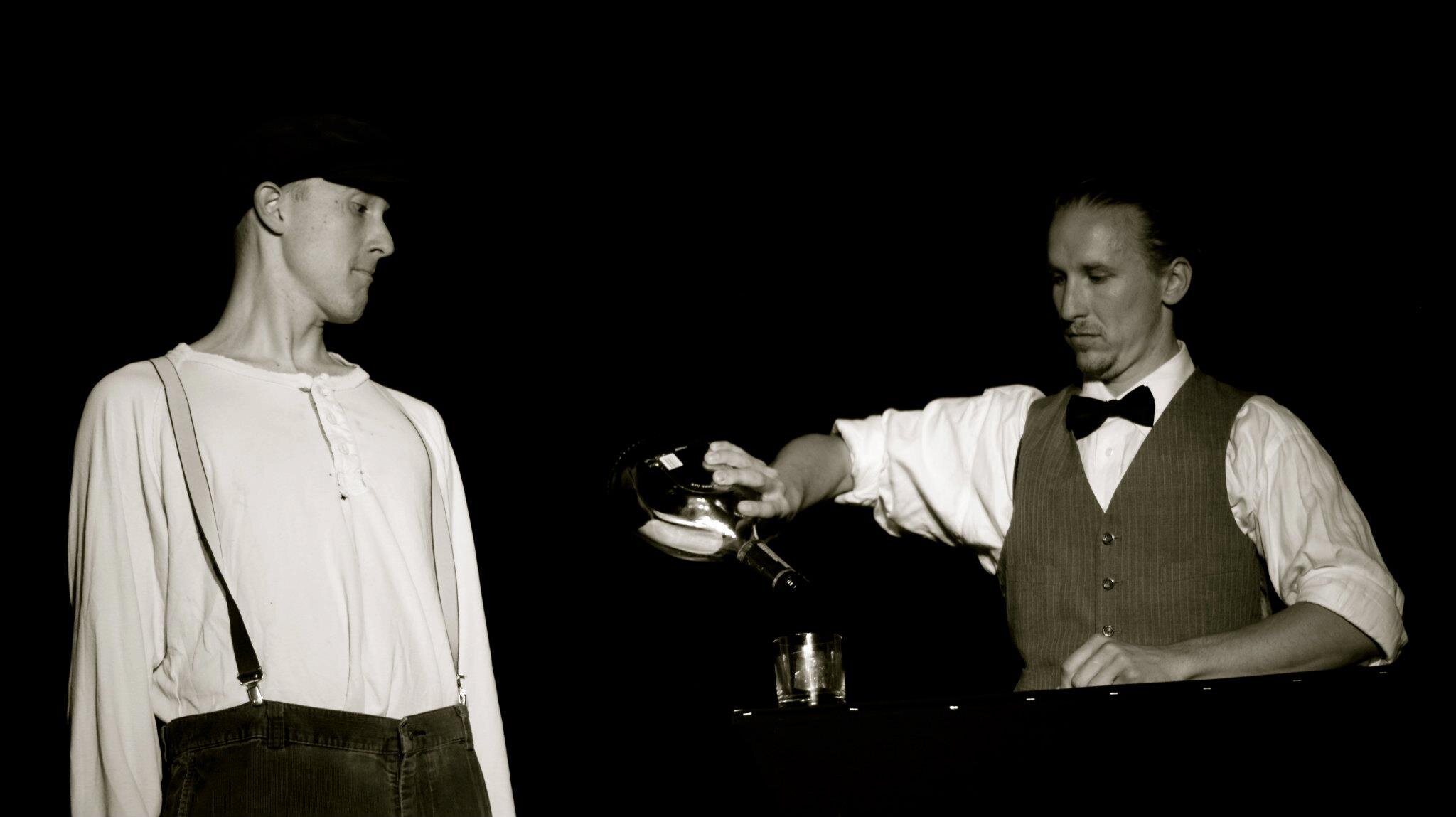Local actors from a previous 'Twilight Zone' live parody show at Flint Local 432.