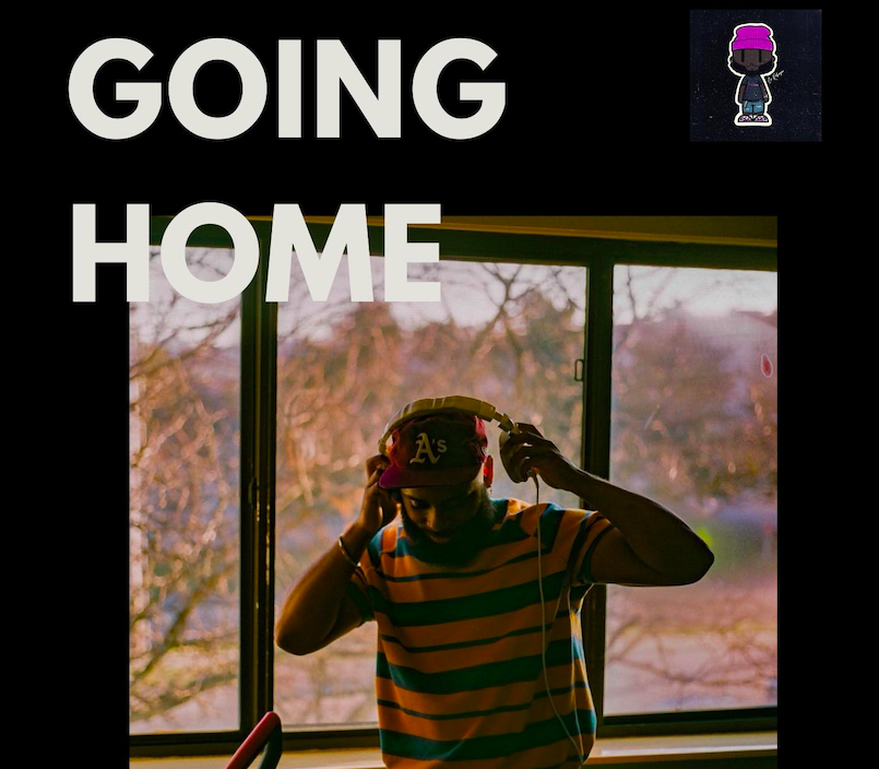Promotional flier for Caleb Robinson's album, 'Going Home.'