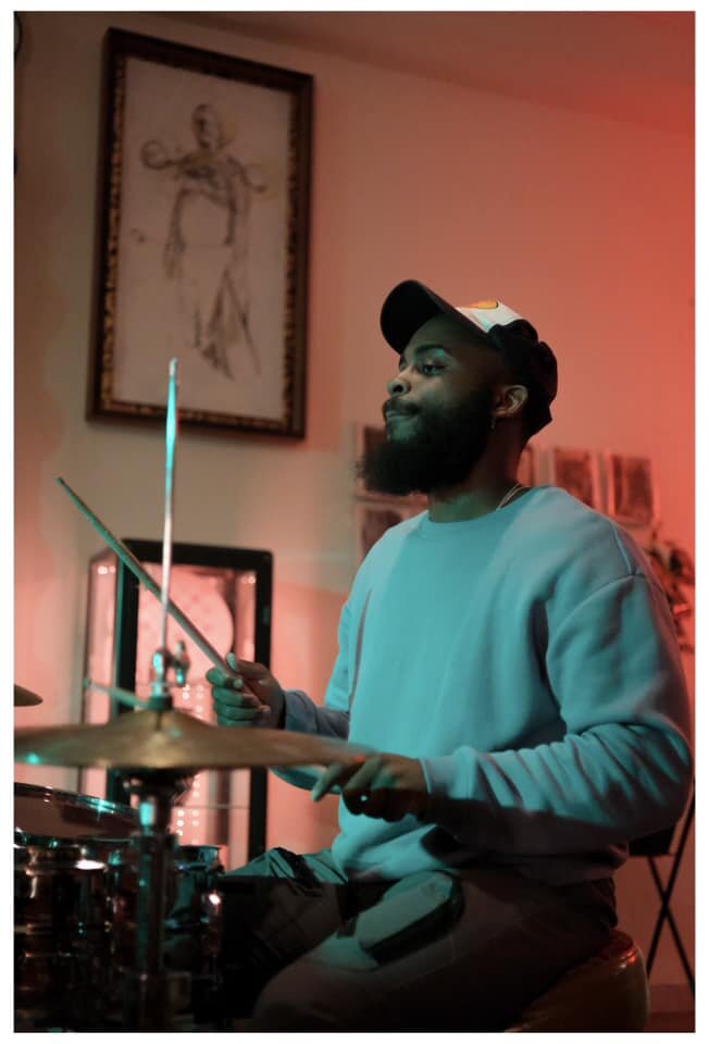 Caleb Robinson live and in action at Comma Bookstore & Social Hub located in downtown Flint. 