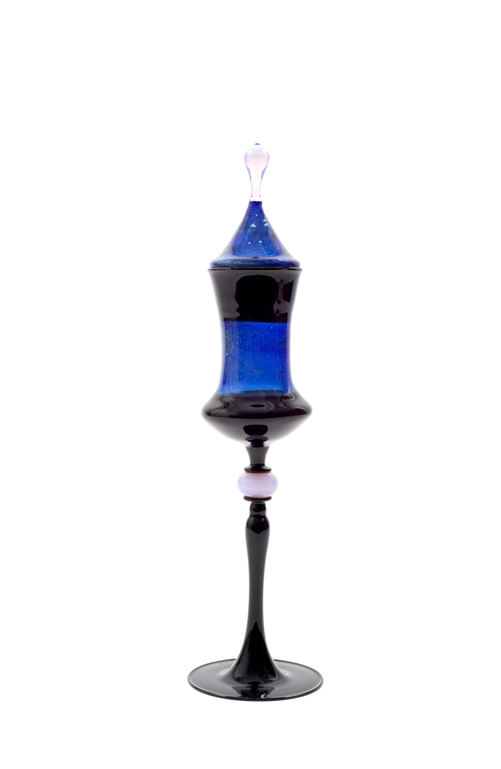 Eric Goldschmidt. American, born 1972. Galaxy Goblet, 2018. Glass. 12 × 3 in. (30.5 × 7.6 cm). Purchase prize from the exhibition From the Flame, with funds donated by Security Credit Union. 2019.86.
