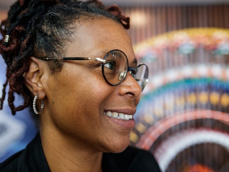 Principal Shalonda Byas poses for a portrait on Thursday, Aug. 18, 2022 at Brownell STEM Academy.