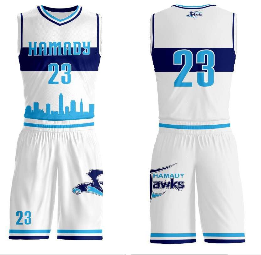 The 'home' uniform design for the Flint Hamady High School Hawks.