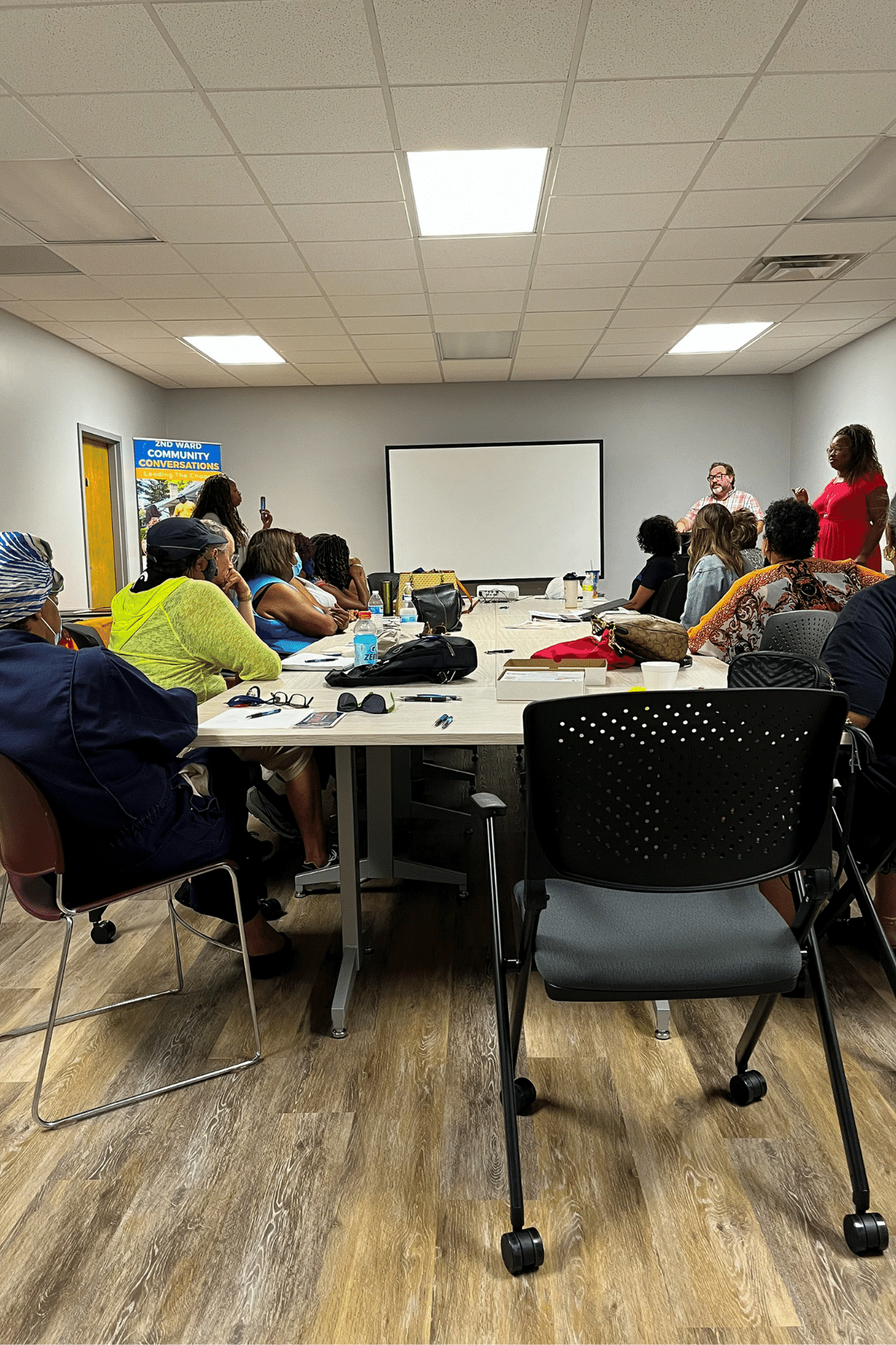 A passionate exchange of ideas and experiences set the tone between residents and the Land Bank.