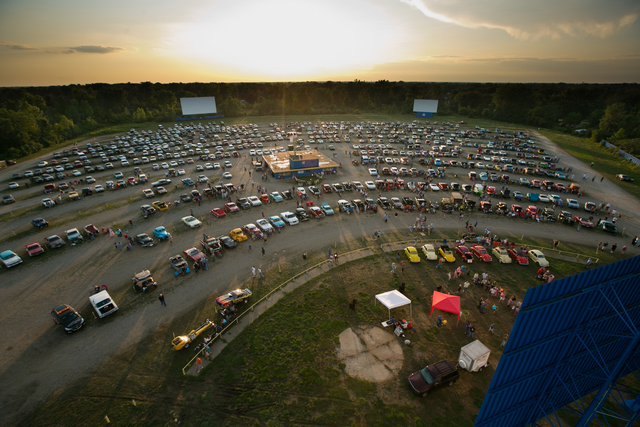 An overhead view of the US-23 Drive-In.