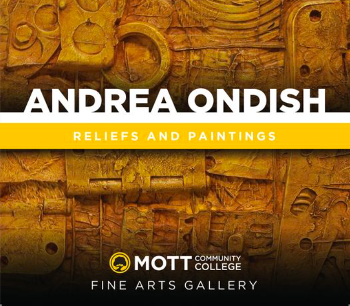 The exhibition features Ondish's works created with cold wax encaustic, watercolor, acrylic, and oil pastels and paint.