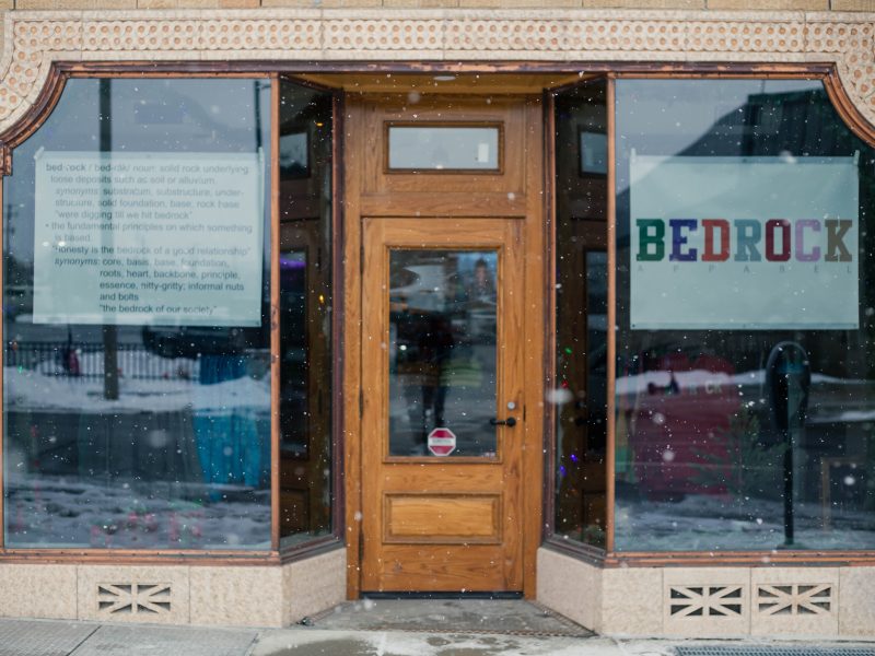 Bedrock Apparel opened its storefront in August 2018 at the Capitol Theatre, located in downtown Flint.