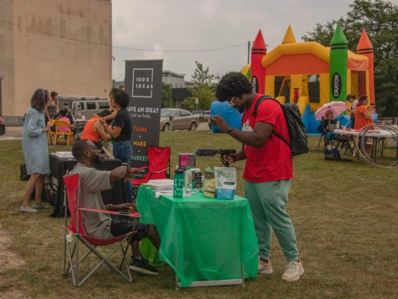 Free kids activities and other information and services were available at the health fair.