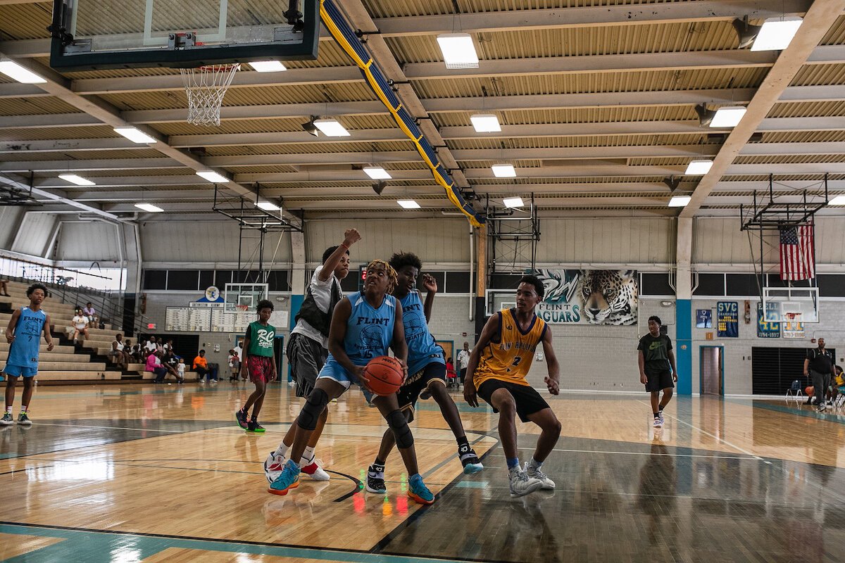 Basketball players have been practicing at Flint Southwestern to get ready for the CANUSA Games.