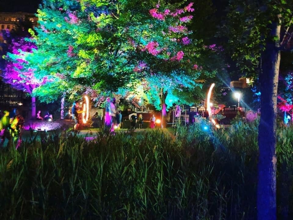 River Lights helped re-imagine Riverbank Park downtown Flint.