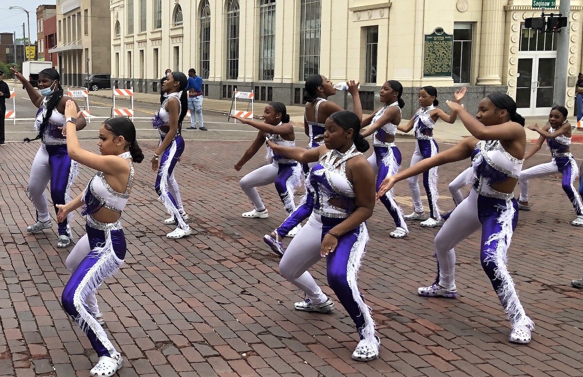 Several dance groups were among the participants in Flint's Juneteenth parade.