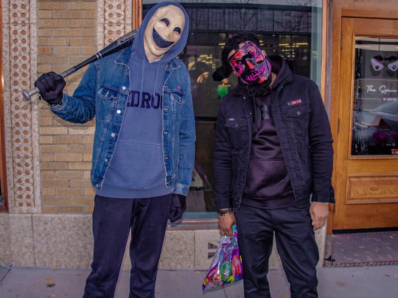 Carlos Conner (left) and Jason Trice of Bedrock Apparel.