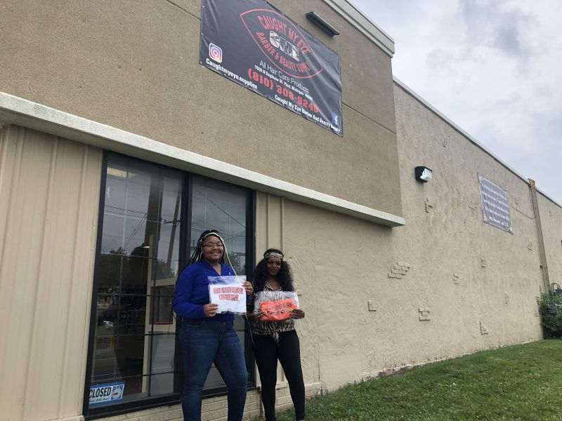 Caught My Eye Barber and Beauty Supply owners Brianna (left) and Tori Mcmillian.