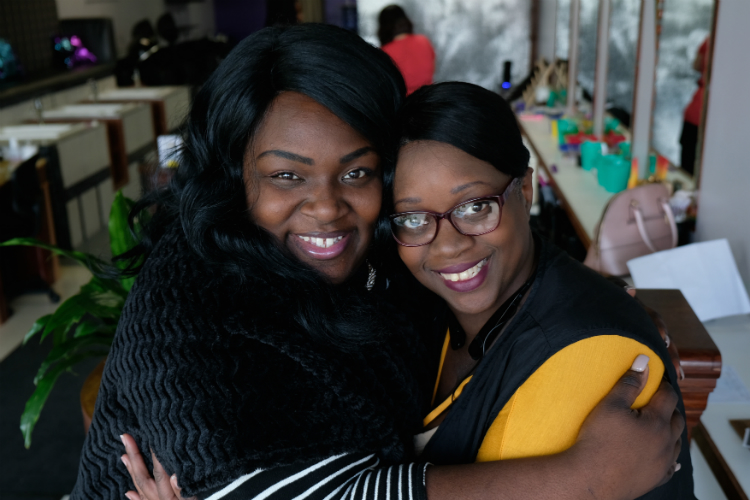 Captured November 2018, Ebonie Gipson (left) began working with Theresa Nelson, owner of Sweet Tee's Salon and Kids' Spa, August of 2018. Nelson is a major sponsor for Small Business Saturday.