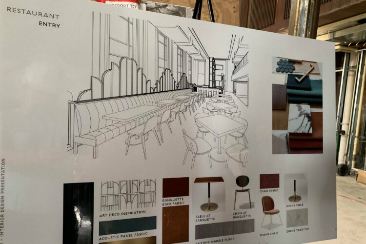 A rendering of the Italian restaurant that will be inside the Hilton Garden Inn set to open in 2020.