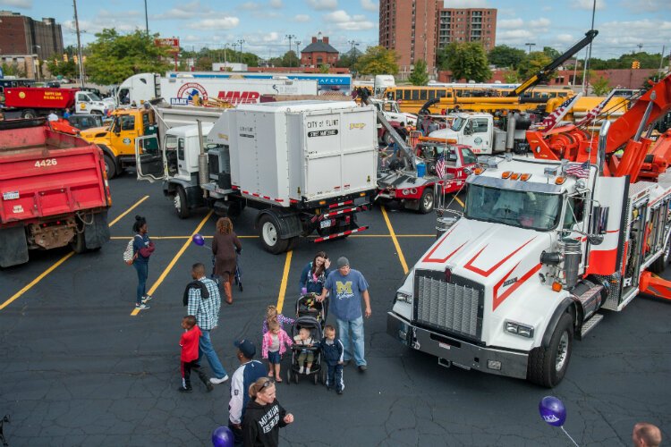 UM-Flint's Touch-a-Truck draws thousands of onlookers every year.