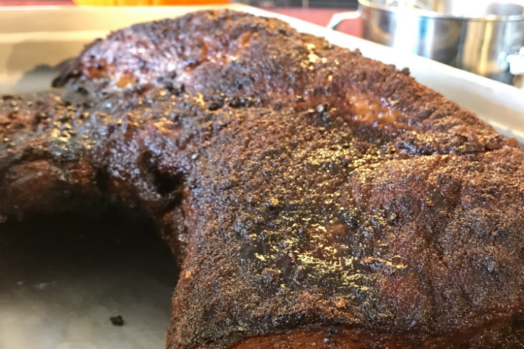 The brisket is the star attraction at Ginaz BBQ Kitchen, but rib tips and barbecue chicken tacos are also top sellers.