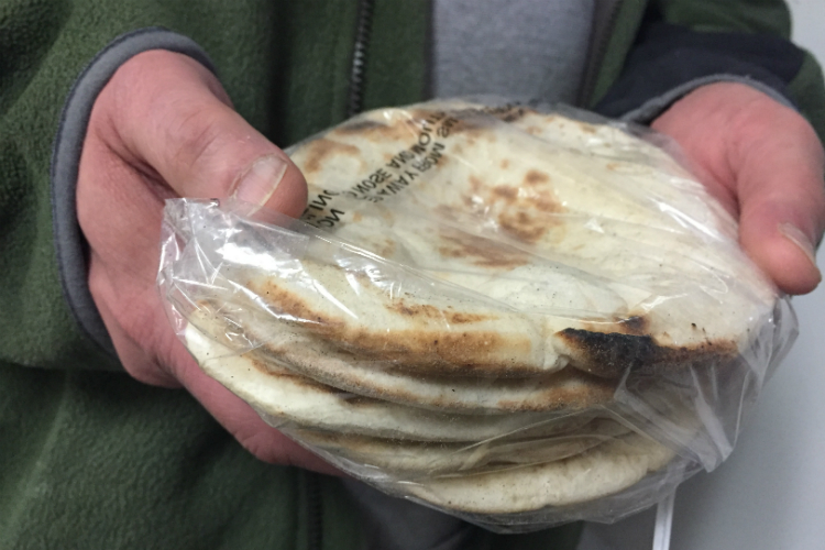 The pita uses a secret family recipe and it is the best seller at the Bread Basket in Flint.