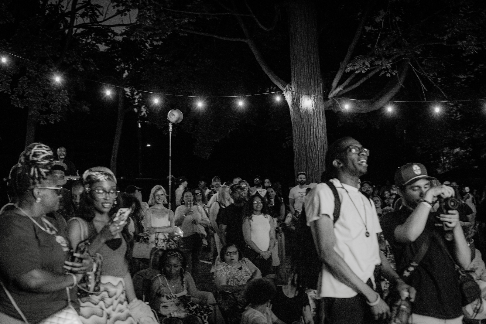 Flint residents tuned into musical performances at Porch Fest on July 18, 2025. 